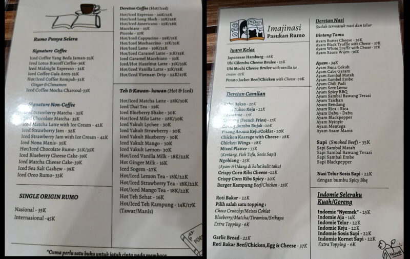 daftar menu rumah momo denpasar