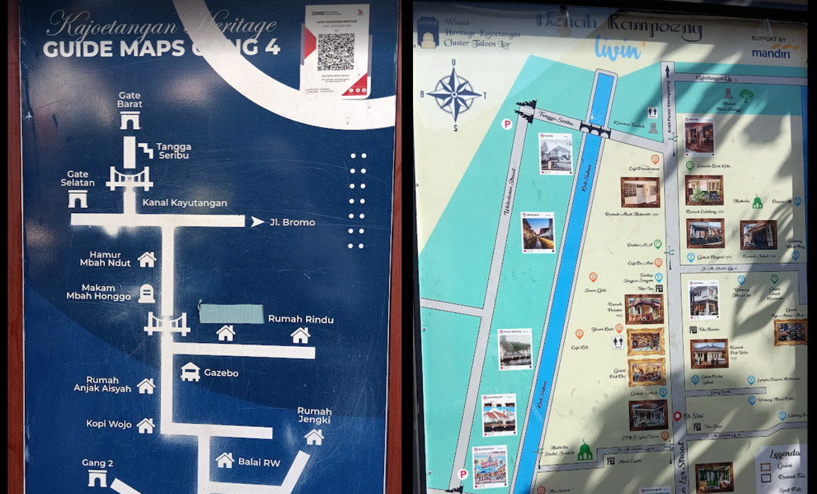 guide map kayutangan heritage